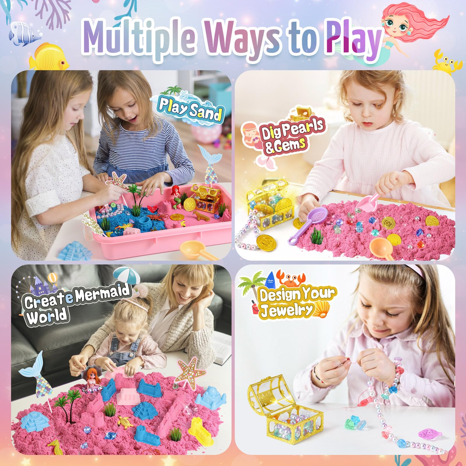 Mermaid Sensory Sand Play Kit