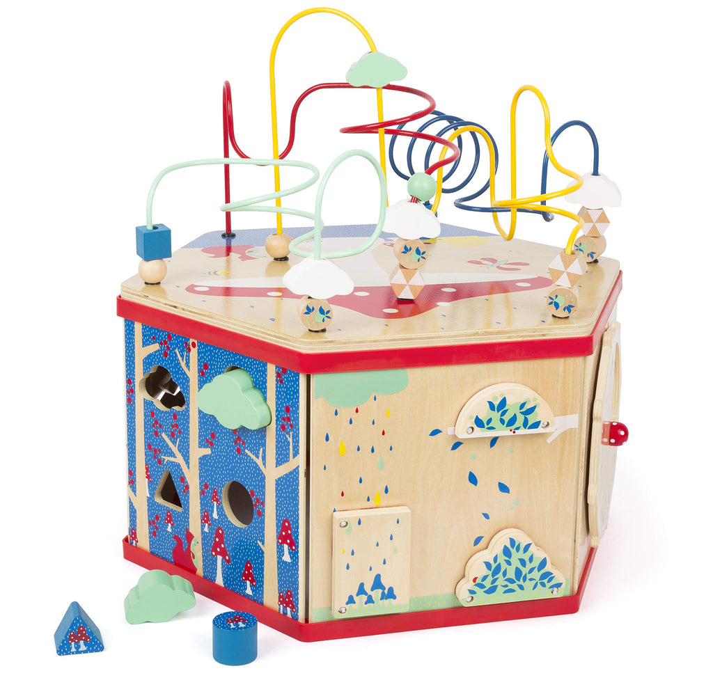XL Wooden Activity Cube with 7 Learning Activities