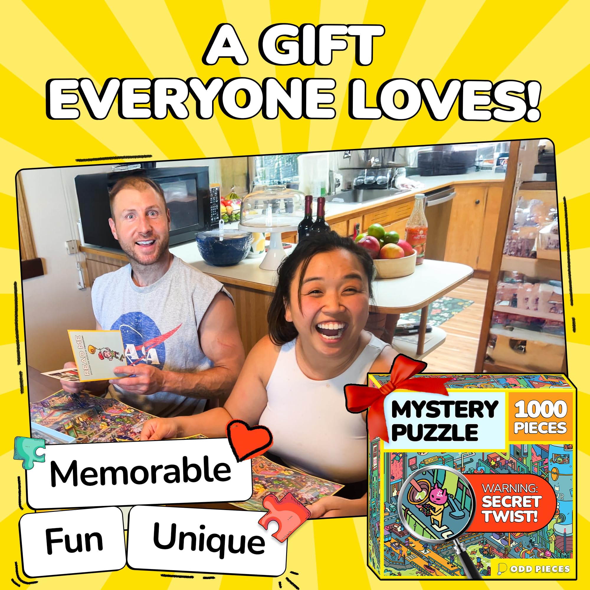 1000-Piece Mystery Comic Jigsaw Puzzle