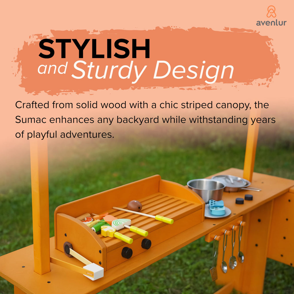 4-in-1 Wooden Mud Kitchen & Play Station