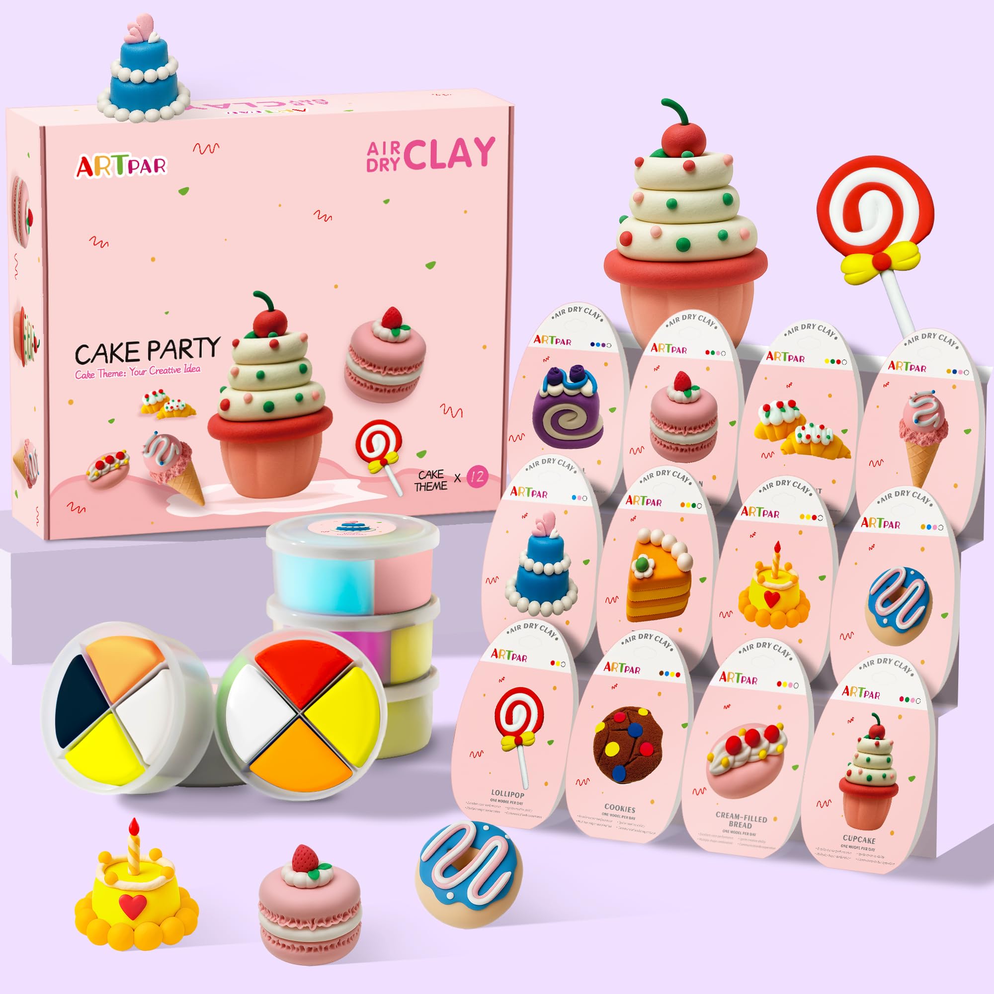 102-Color Air Dry Clay & Sculpting Kit