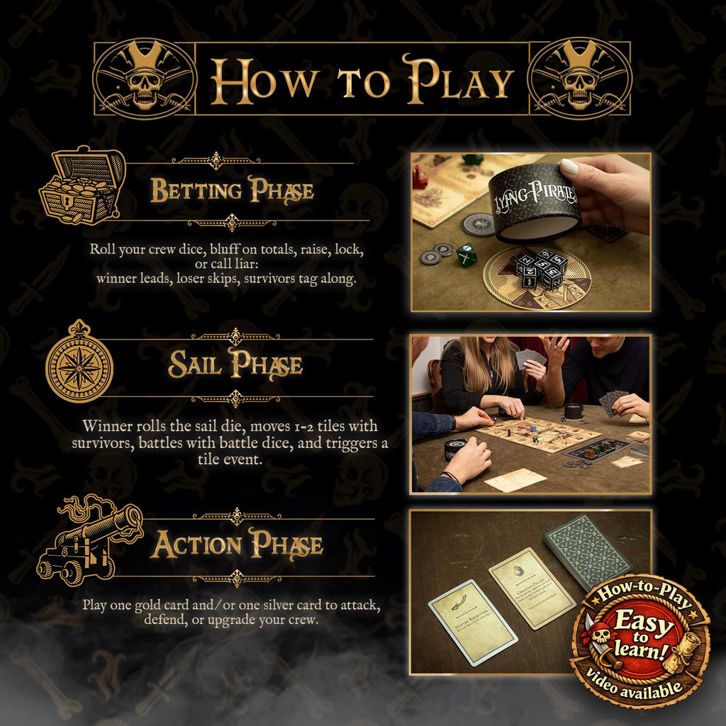 Lying Pirates Board Game