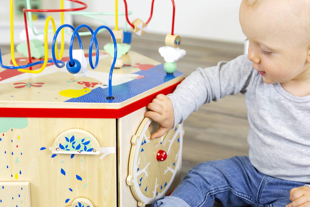 XL Wooden Activity Cube with 7 Learning Activities