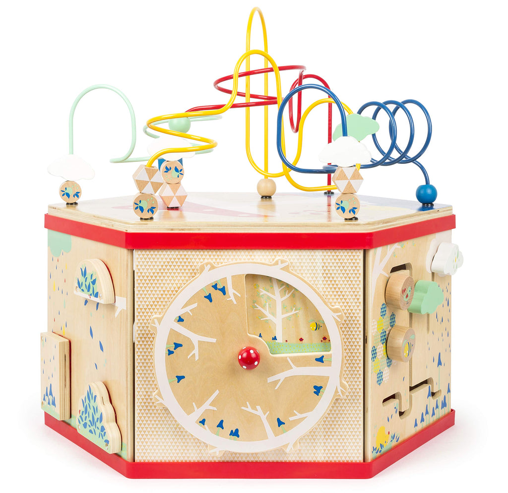 XL Wooden Activity Cube with 7 Learning Activities
