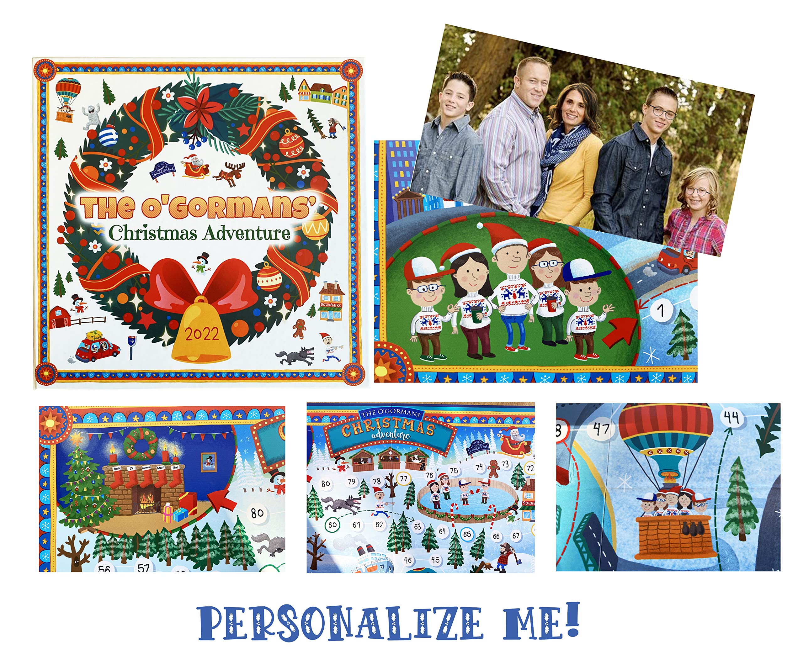 Retro Christmas Adventure Board Game