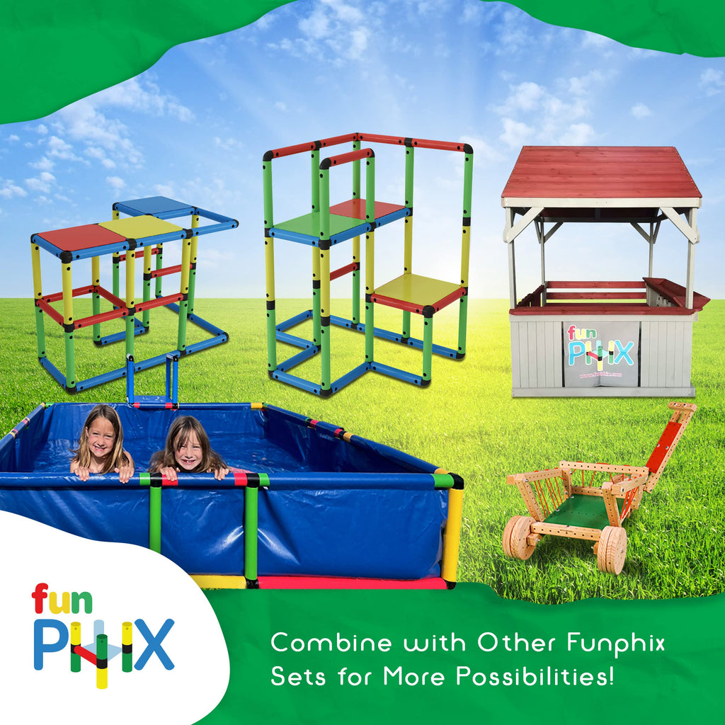 Montessori Climbing Playground Set with Slide - 296 Pieces
