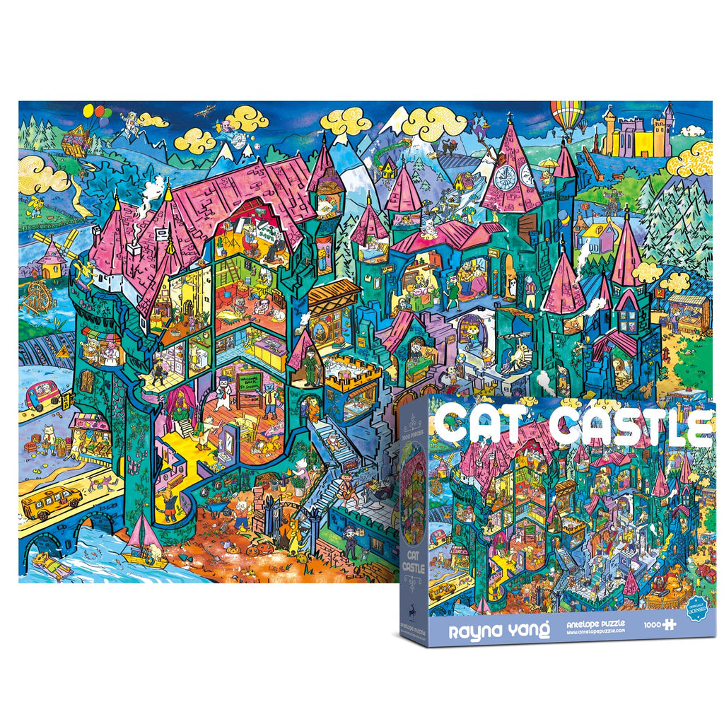 1000-Piece Roller Coaster Theme Park Puzzle