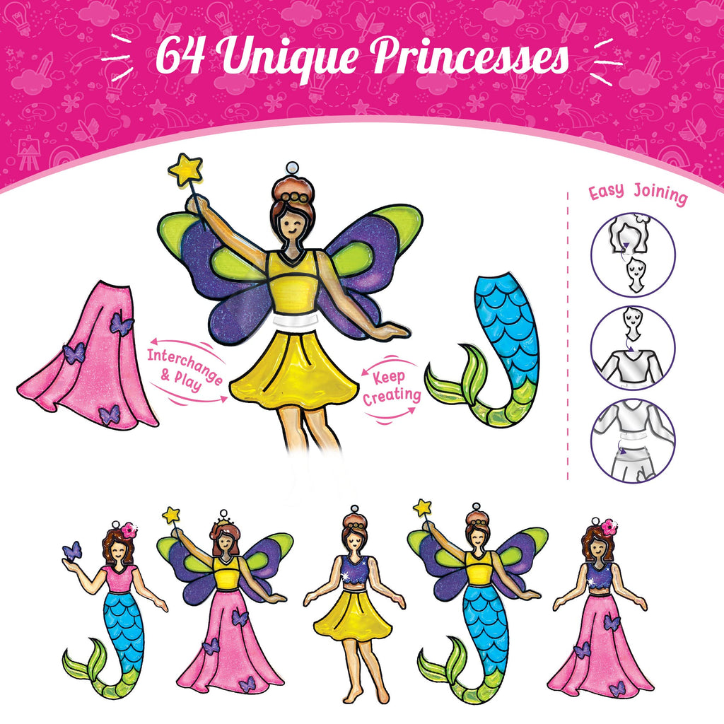 Princess Window Art & Mosaic Craft Kit