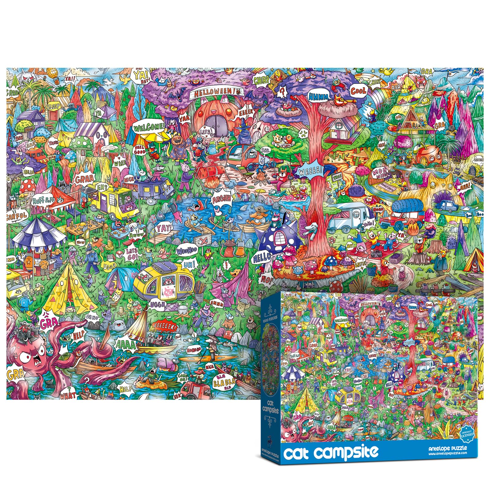 1000-Piece Roller Coaster Theme Park Puzzle