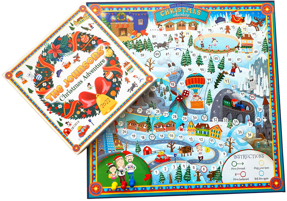 Retro Christmas Adventure Board Game