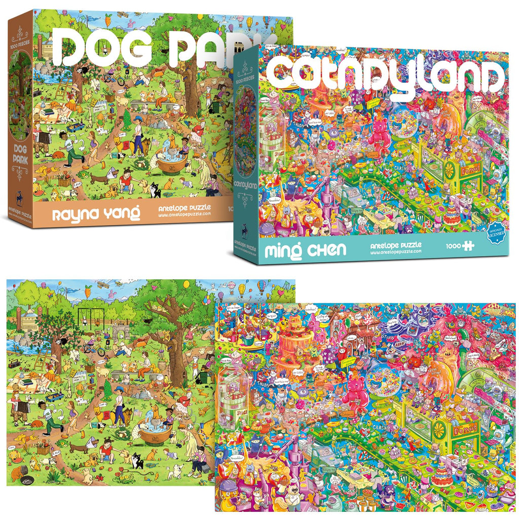 1000-Piece Roller Coaster Theme Park Puzzle