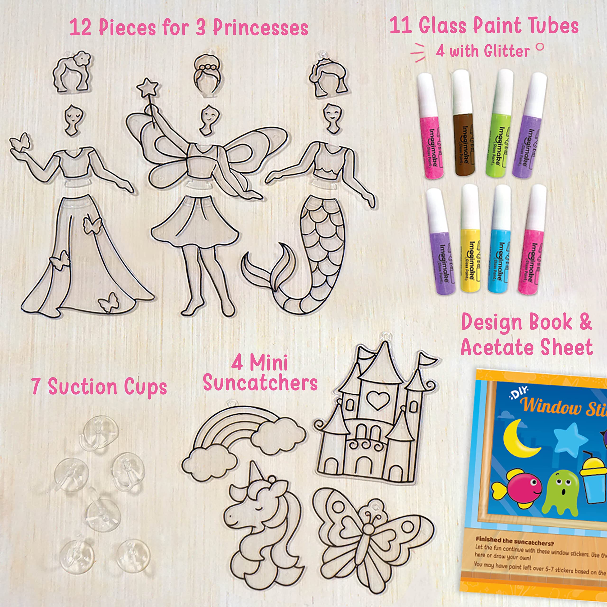 Princess Window Art & Mosaic Craft Kit