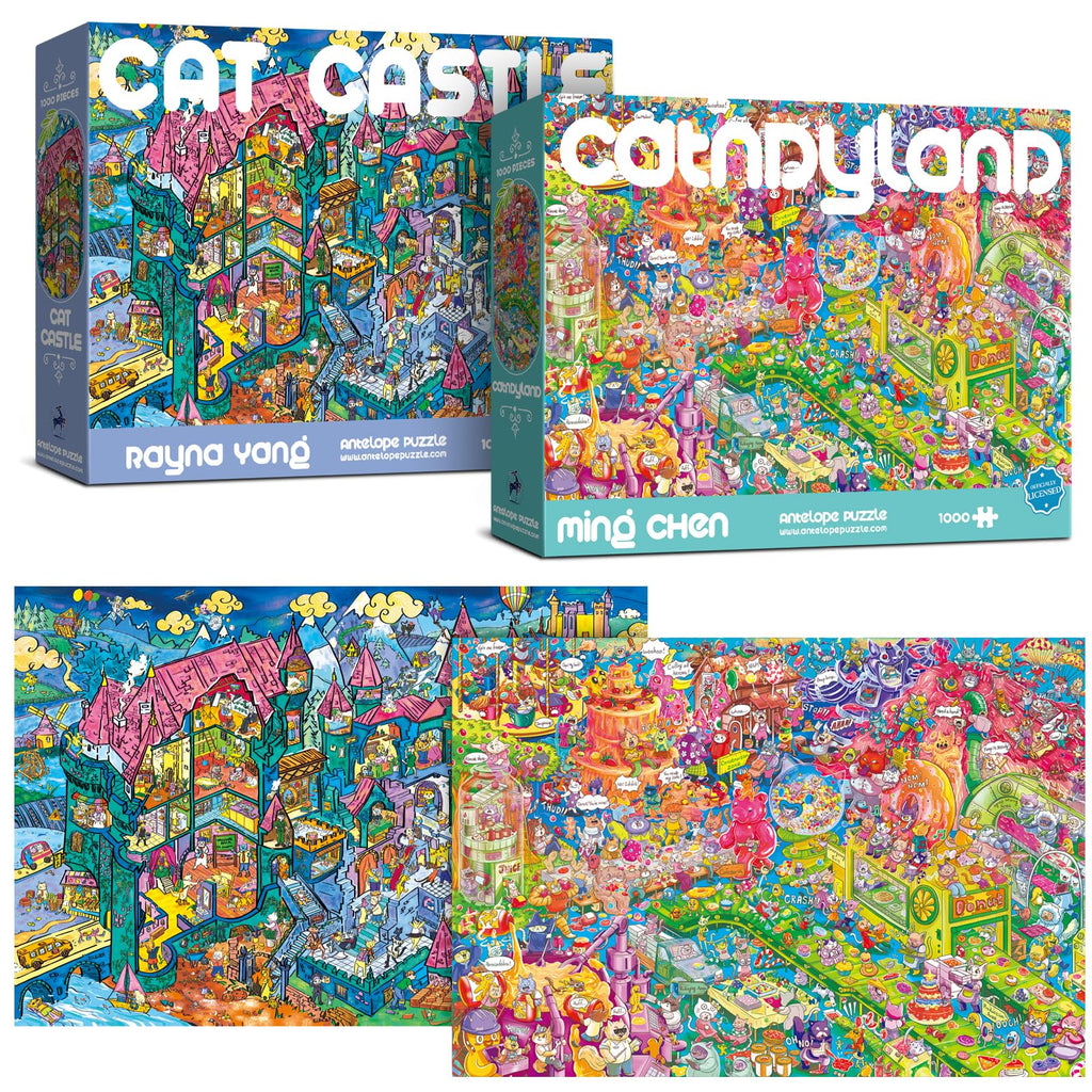 1000-Piece Roller Coaster Theme Park Puzzle