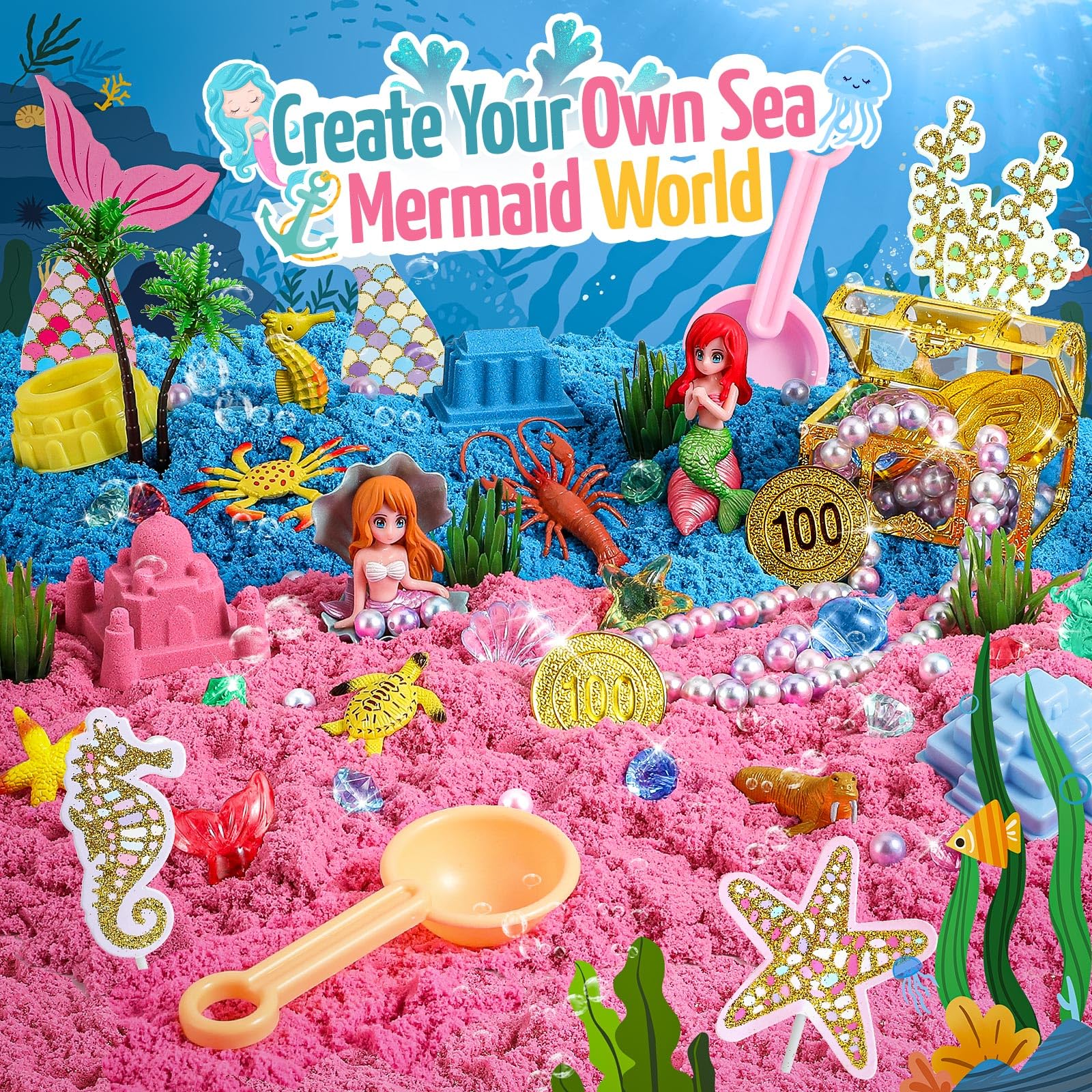 Mermaid Sensory Sand Play Kit