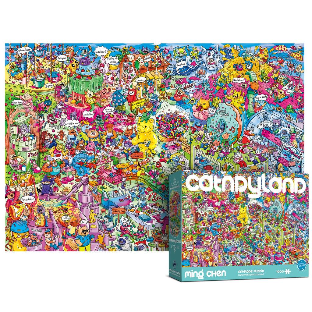 1000-Piece Roller Coaster Theme Park Puzzle