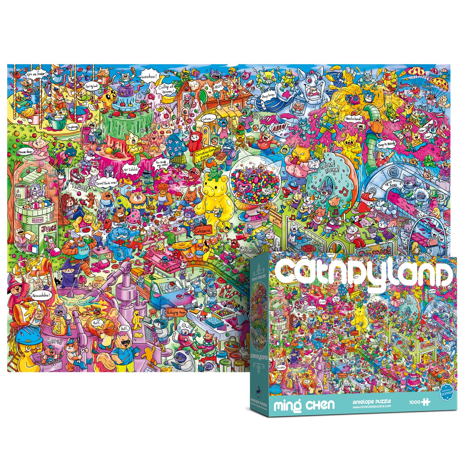 1000-Piece Roller Coaster Theme Park Puzzle