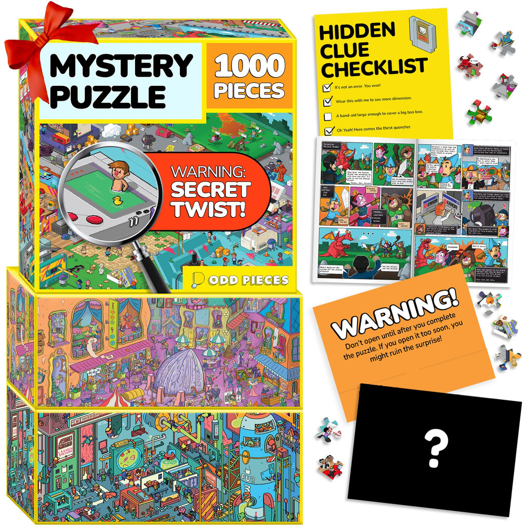 1000-Piece Mystery Comic Jigsaw Puzzle