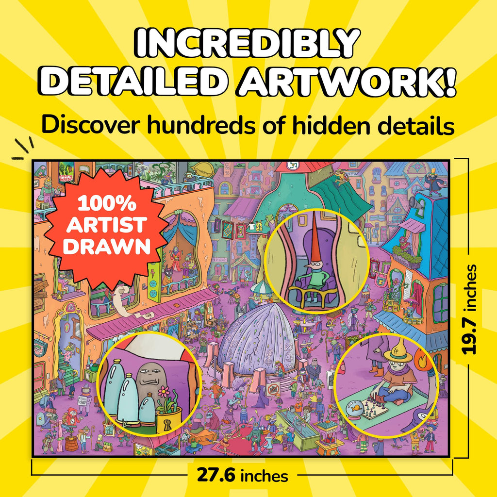 1000-Piece Mystery Comic Jigsaw Puzzle