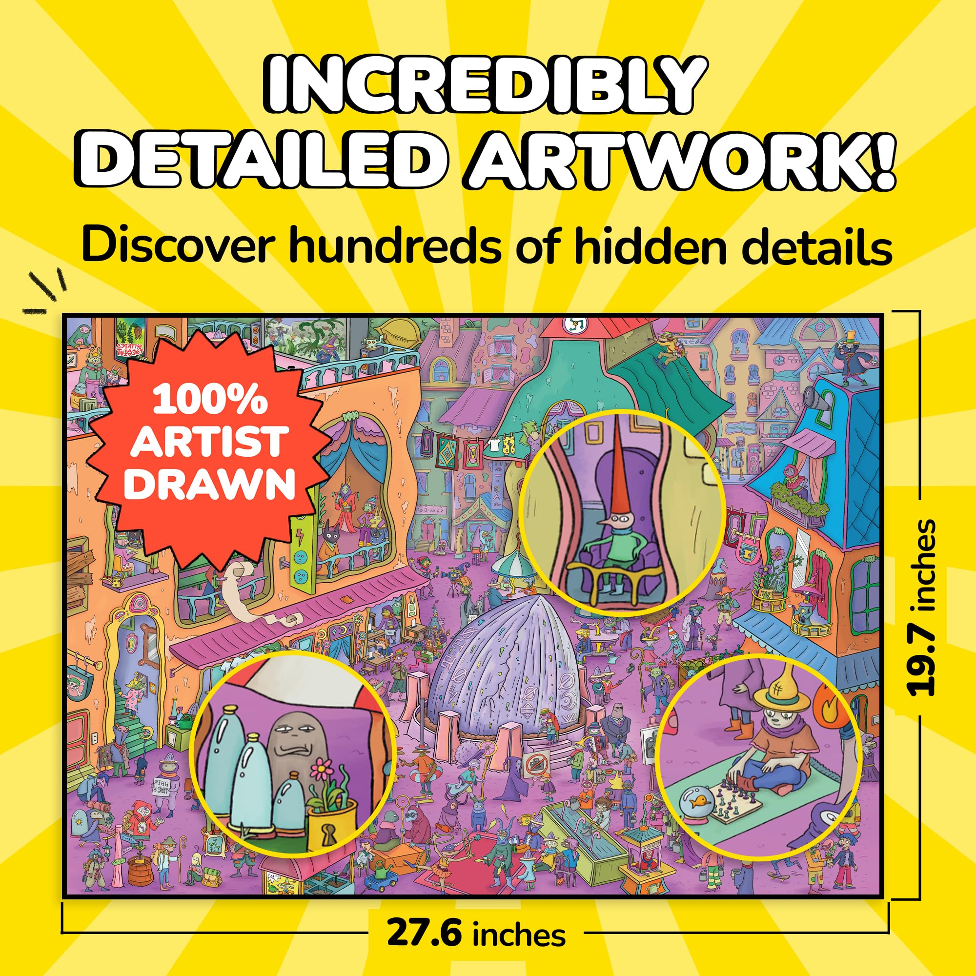 1000-Piece Mystery Comic Jigsaw Puzzle