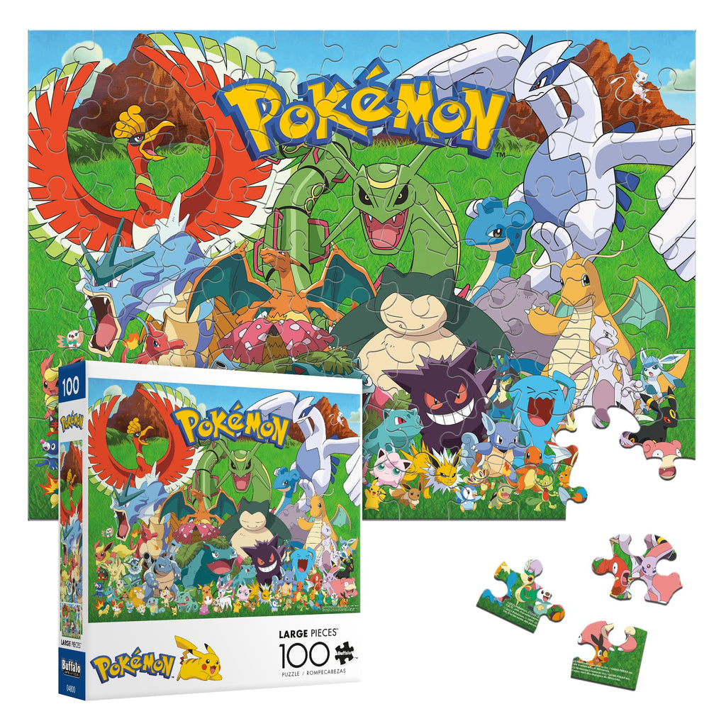 100-Piece Monster Character Jigsaw Puzzle with Poster