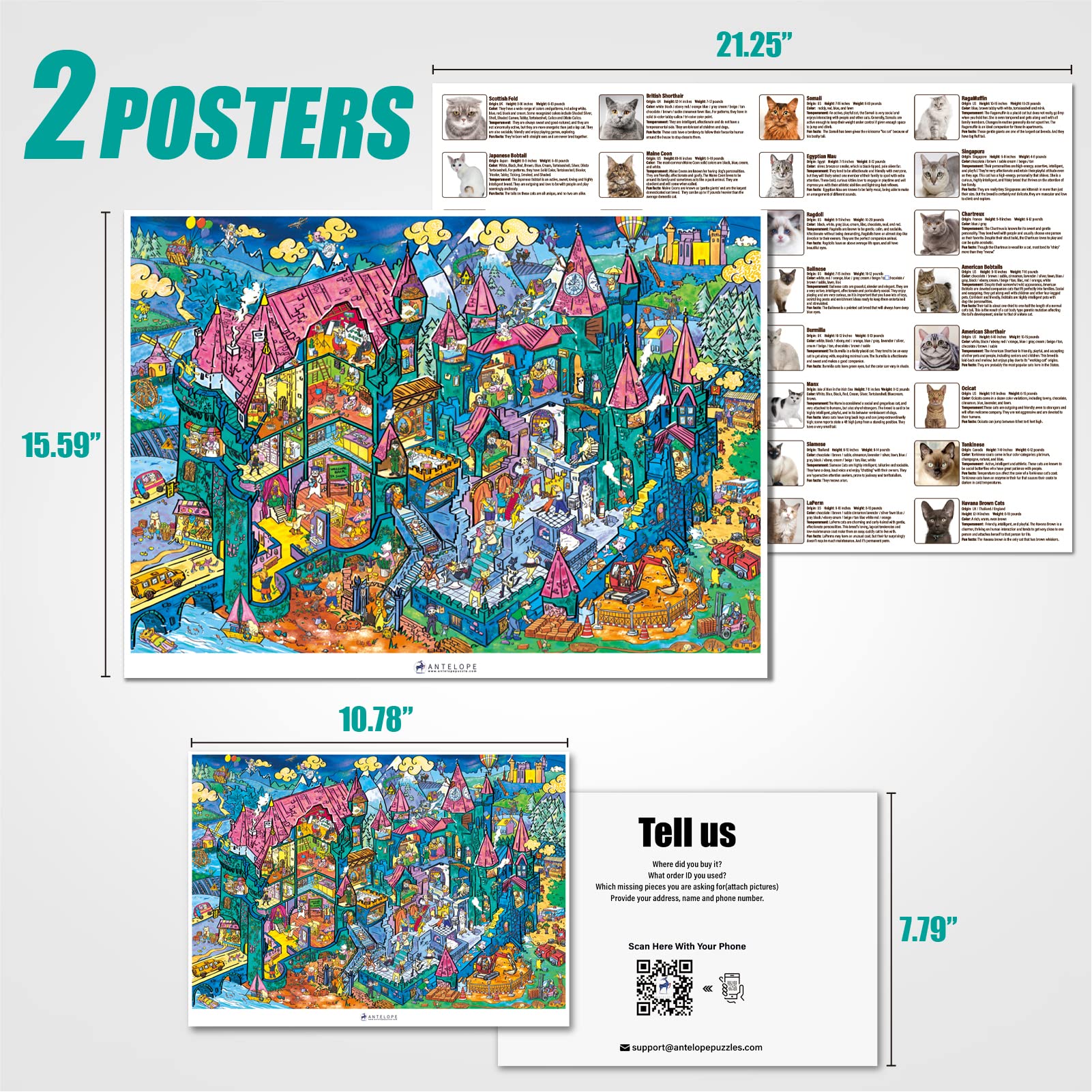 1000-Piece Roller Coaster Theme Park Puzzle