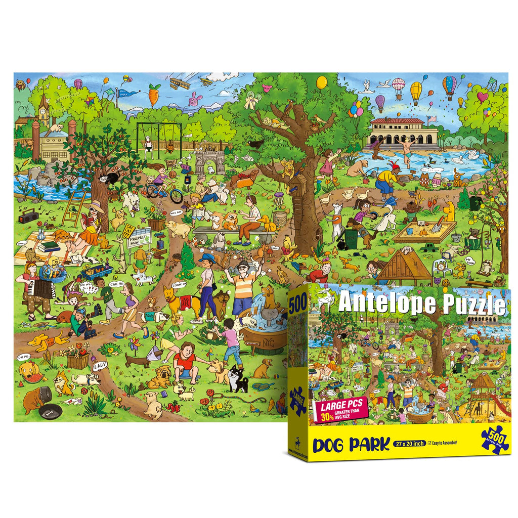 1000-Piece Roller Coaster Theme Park Puzzle
