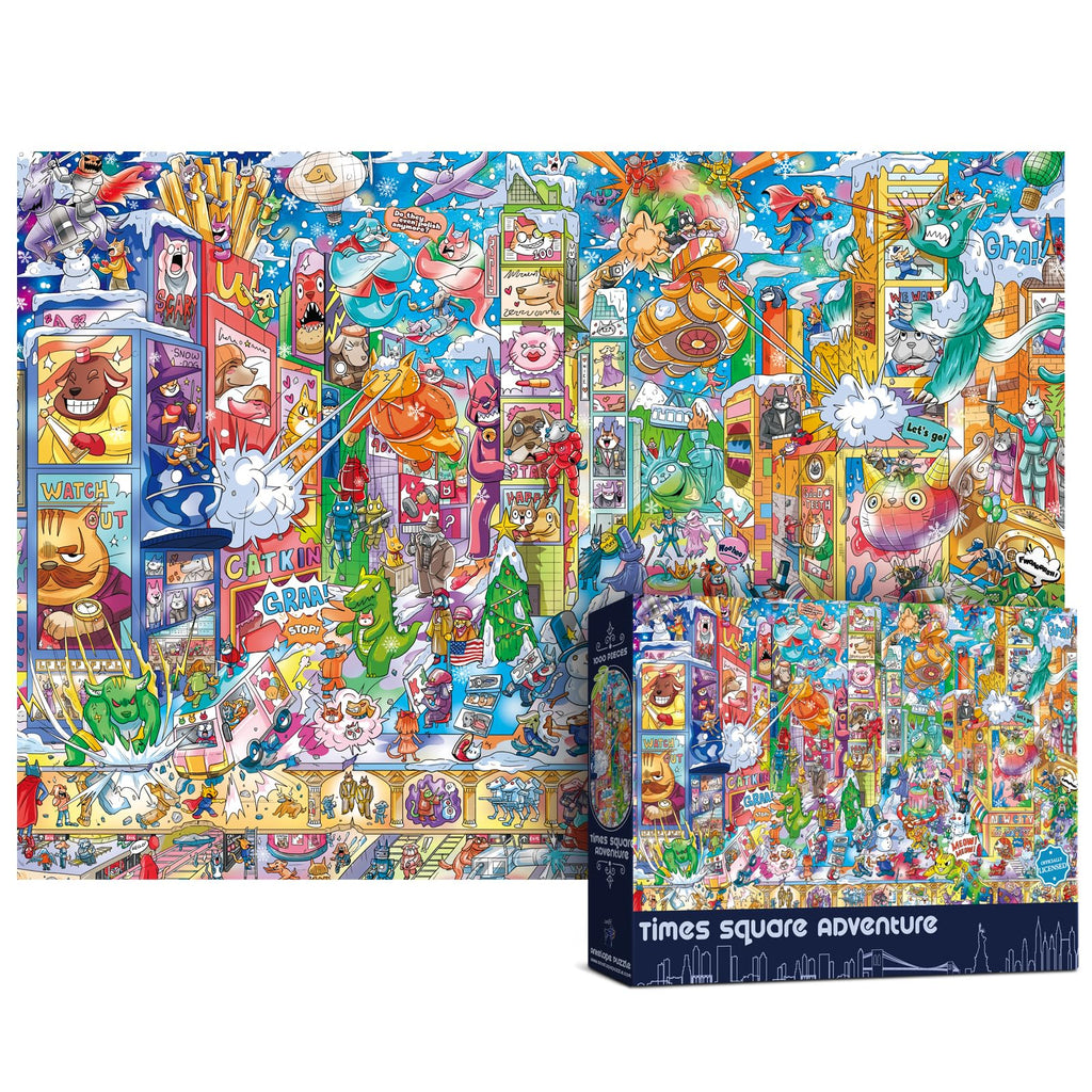 1000-Piece Roller Coaster Theme Park Puzzle