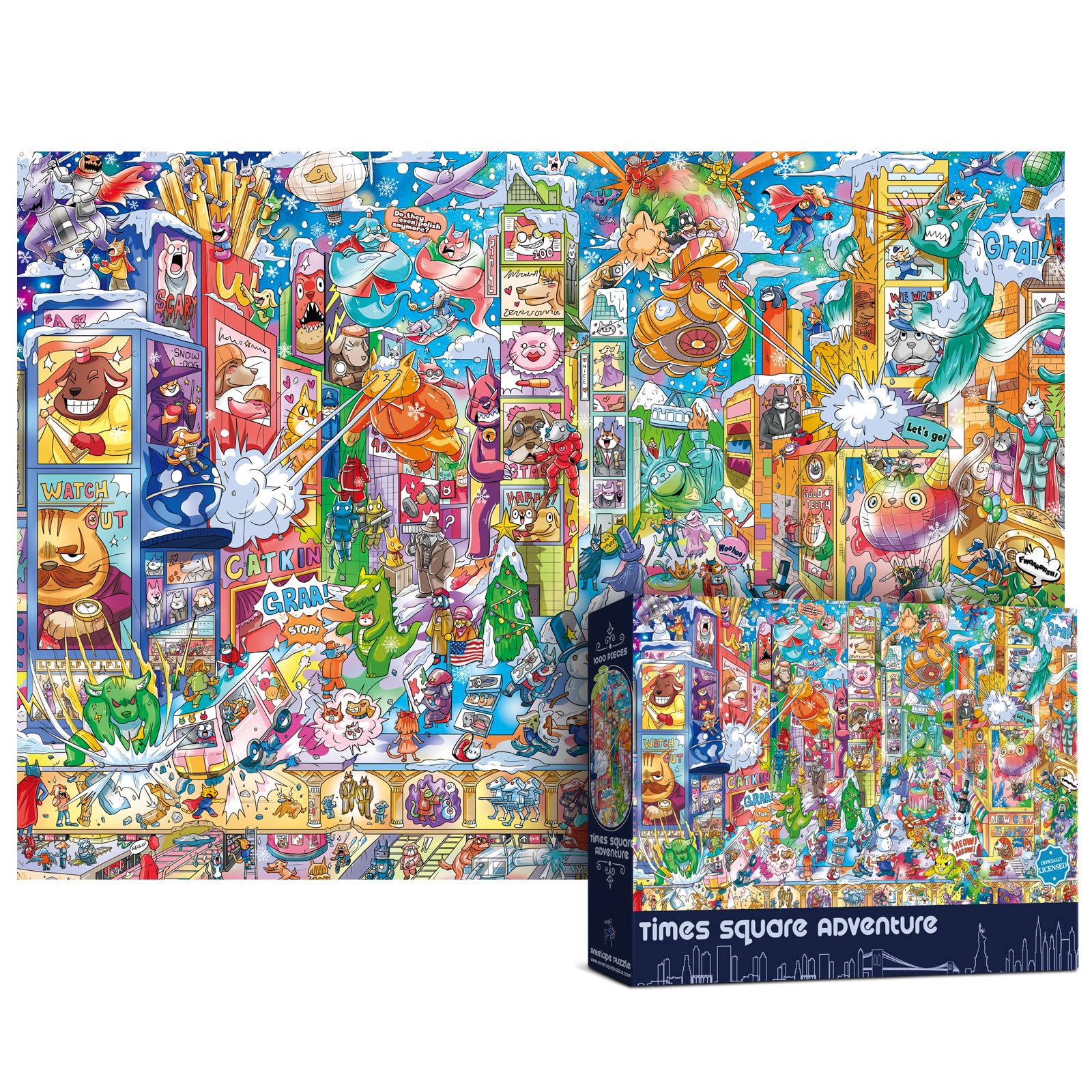 1000-Piece Roller Coaster Theme Park Puzzle