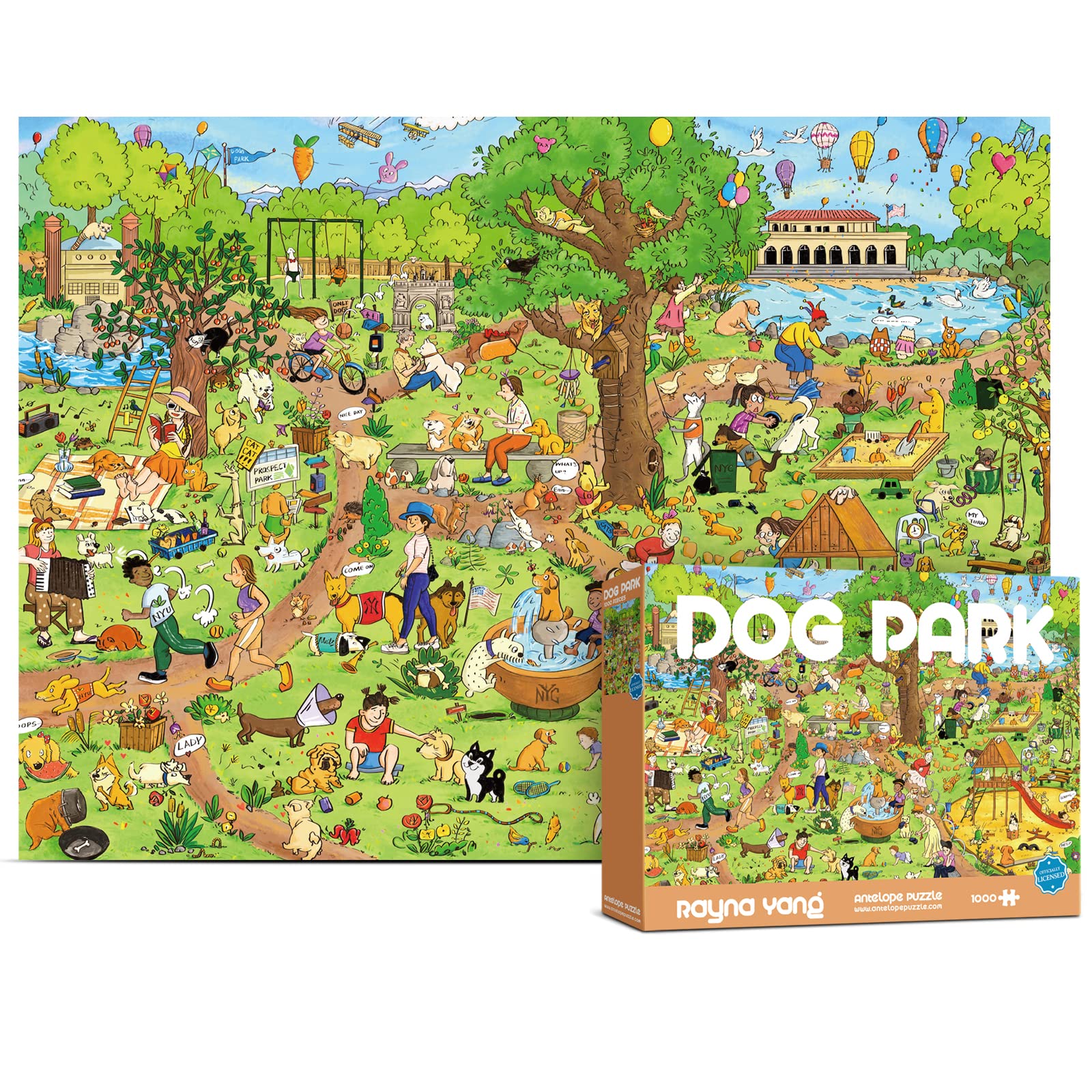 1000-Piece Roller Coaster Theme Park Puzzle