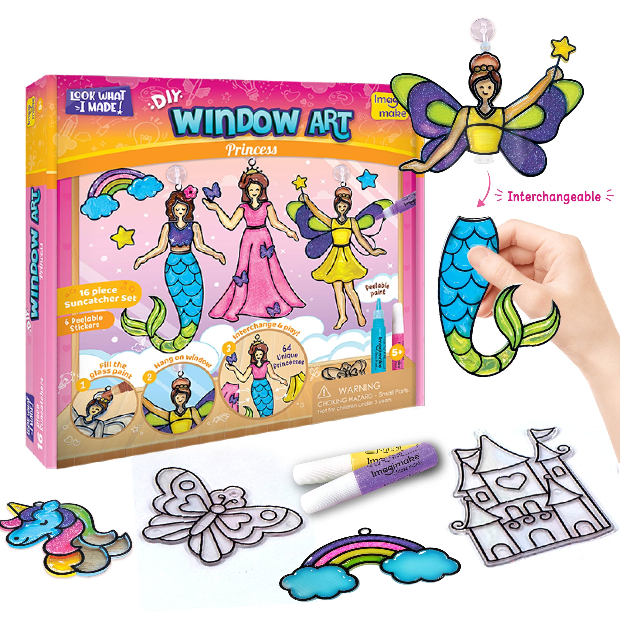 Princess Window Art & Mosaic Craft Kit