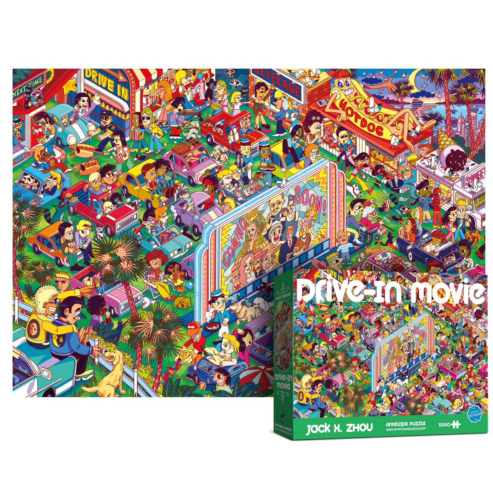 1000-Piece Roller Coaster Theme Park Puzzle